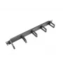 Kabeļu pārvaldības panelis LANBERG AK-1202-B, 1U, 19 collu (482,6 mm) platums, dziļums 78,7 mm, melns