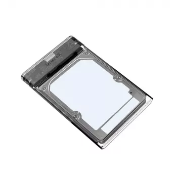 Unitek HDD/SSD korpuss S1103A Caurspīdīgs, paredzēts 2,5 collu SATA III diskdziņiem, USB 3.1 Gen 1 (Micro-USB B)