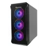 GENESIS Irid 503 ARGB Micro Tower Melns, Caurspīdīgs