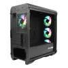 GENESIS Irid 503 ARGB Micro Tower Melns, Caurspīdīgs