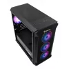 GENESIS Irid 503 ARGB Micro Tower Melns, Caurspīdīgs