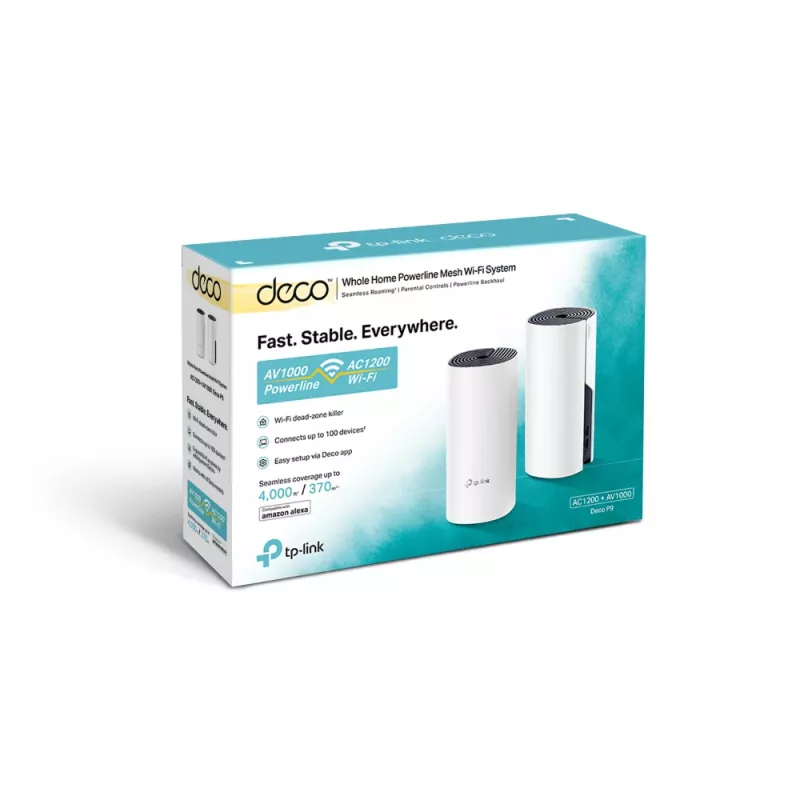 TP-Link AC1200 + AV1000 Viss mājas hibrīda tīkla sistēma, 2 komplektā