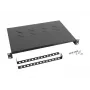 LANBERG Fiksēts plaukts - 19in 1u/483x300mm Maksimālā slodze līdz 25kg Melns