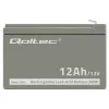 UPS akumulators QOLTEC 53049, VRLA AGM 12 V 12 Ah, pelēks, 150×98×95 mm