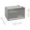 UPS akumulators QOLTEC 53049, VRLA AGM 12 V 12 Ah, pelēks, 150×98×95 mm