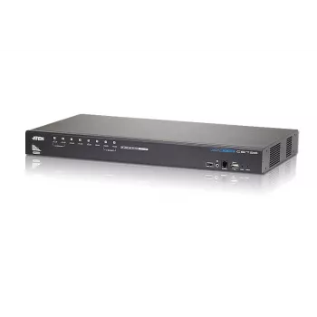 ATEN 8 portu USB - HDMI KVM slēdzis ar USB perifērijas portu, 1920 x 1200 pikseļi, WUXGA, 8,56 W, melns