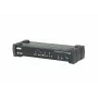 ATEN 4 portu USB 3.0 4K DisplayPort MST KVMP slēdzis, 4096 x 2160 pikseļi, 4K Ultra HD, 4,89 W, melns