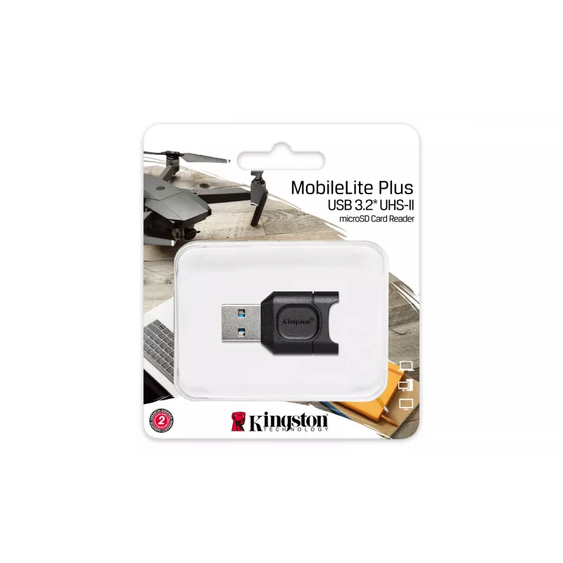 Kingston Technology MobileLite Plus karšu lasītājs USB 3.2 Gen 1 (3.1 Gen 1) Type-A Melns