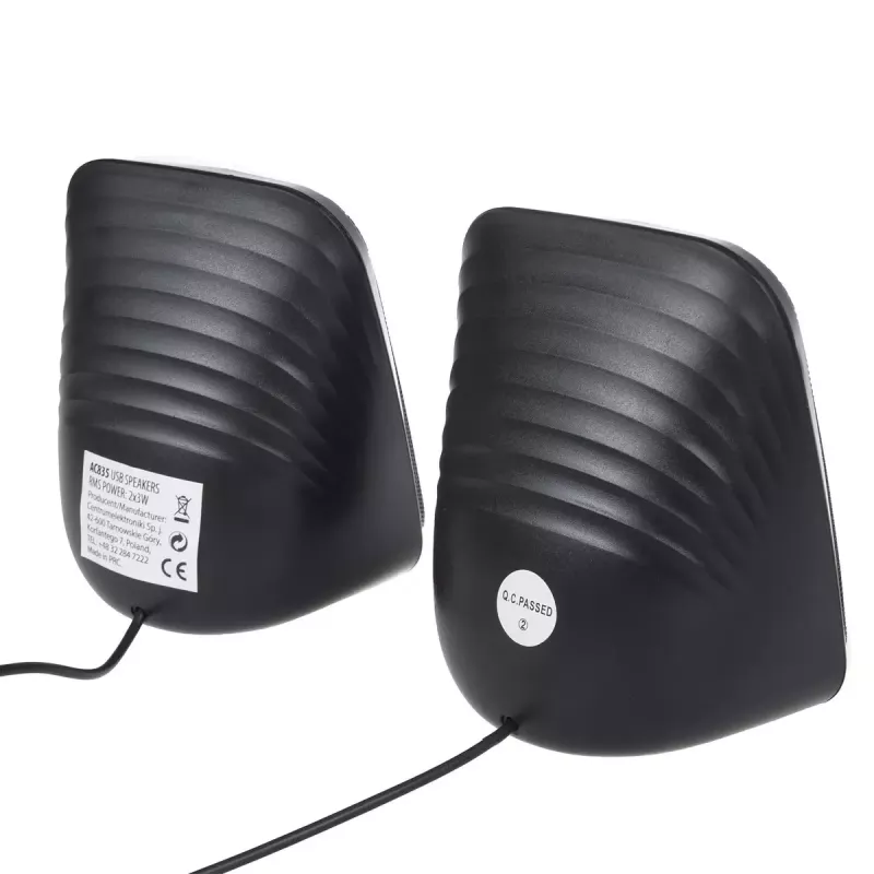 Skaļrunis Audiocore AC835 vadu 2.0 6 W USB melns galda skaļruņi