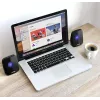 Skaļrunis Audiocore AC835 vadu 2.0 6 W USB melns galda skaļruņi