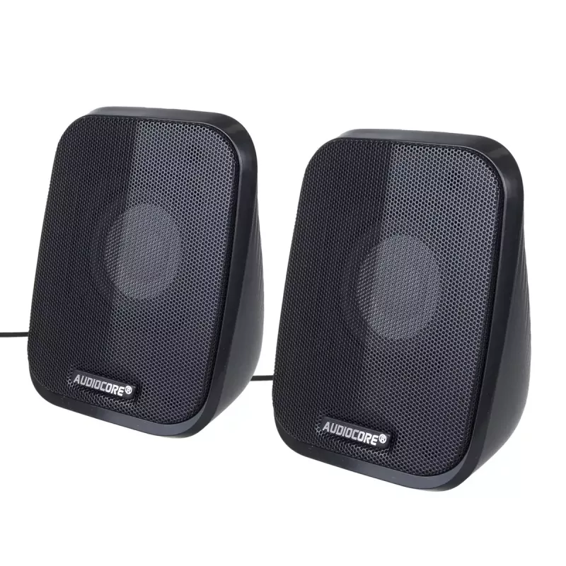 Skaļrunis Audiocore AC835 vadu 2.0 6 W USB melns galda skaļruņi