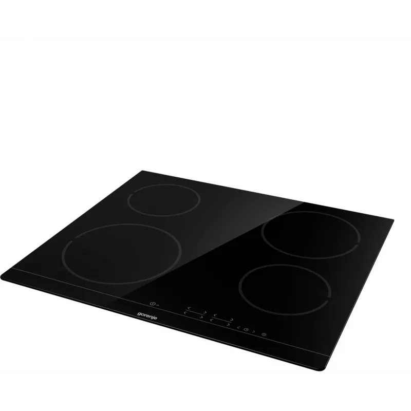 Iebūvējamā keramikas plīts virsma Gorenje ECT641BSC, 60 cm, 4 zonas, skārienvadība, melna