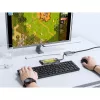USB-C uz HDMI un USB centrmezgls NATEC Fowler Mini — USB 2.0 Type-C saimniekdators, HDMI, USB-A un USB-C porti, pelēks