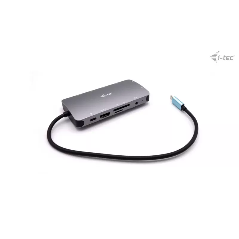Docking Station i-tec Metal USB-C Travel Nano Dock HDMI/VGA ar LAN + Power Delivery 100 W