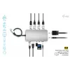 Docking Station i-tec Metal USB-C Travel Nano Dock HDMI/VGA ar LAN + Power Delivery 100 W