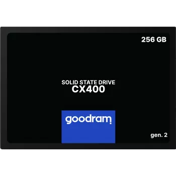 SSD 2,5 collu SATA III Goodram SSDPR-CX400-256-G2 256 GB, 550 MB/s lasīšana, 480 MB/s rakstīšana