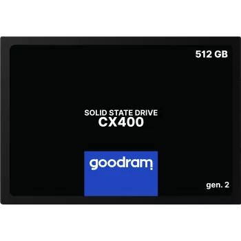 2.5 collu SATA III SSD GOODRAM SSDPR-CX400-512-G2 — 512 GB, 550/500 MB/s, 3D TLC