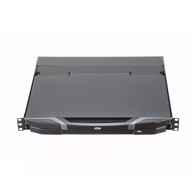 ATEN 18.5 collu divu sliežu USB HDMI-DVI-VGA pilns HD