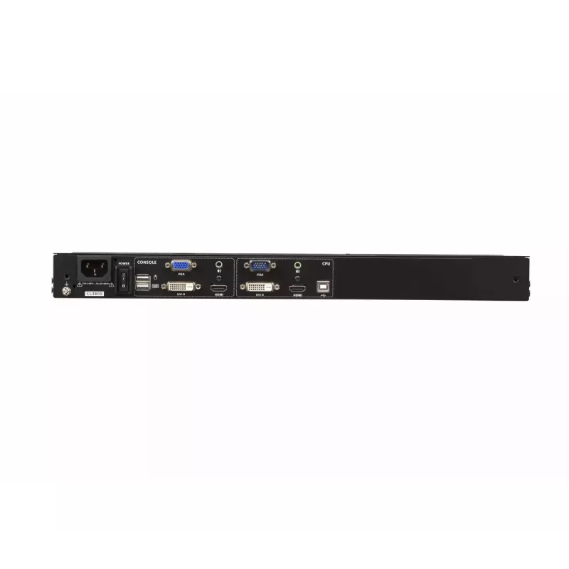 ATEN 18.5 collu divu sliežu USB HDMI-DVI-VGA pilns HD