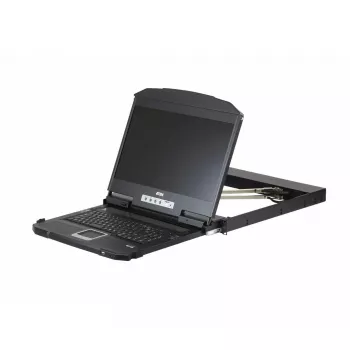 ATEN 18.5 collu divu sliežu USB HDMI-DVI-VGA pilns HD