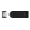 Kingston Technology DataTraveler 64GB USB-C 3.2 Gen 1 70, 64 GB, USB Type-C, 3.2 Gen 1 (3.1 Gen 1), Cap, 7 g, Melns