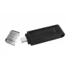 Kingston Technology DataTraveler 64GB USB-C 3.2 Gen 1 70, 64 GB, USB Type-C, 3.2 Gen 1 (3.1 Gen 1), Cap, 7 g, Melns