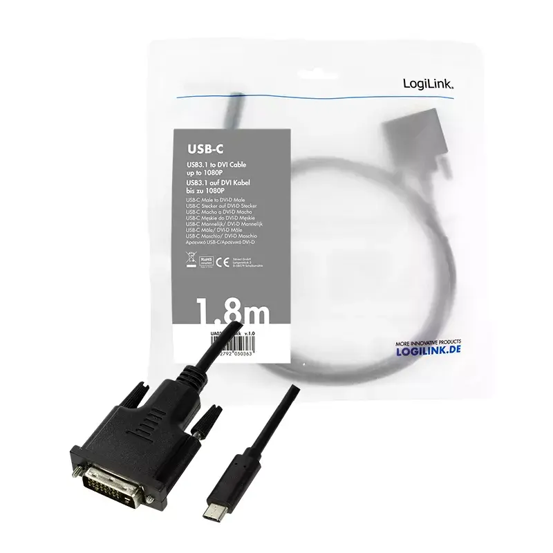 USB grafikas adapteris LogiLink UA0331 melns