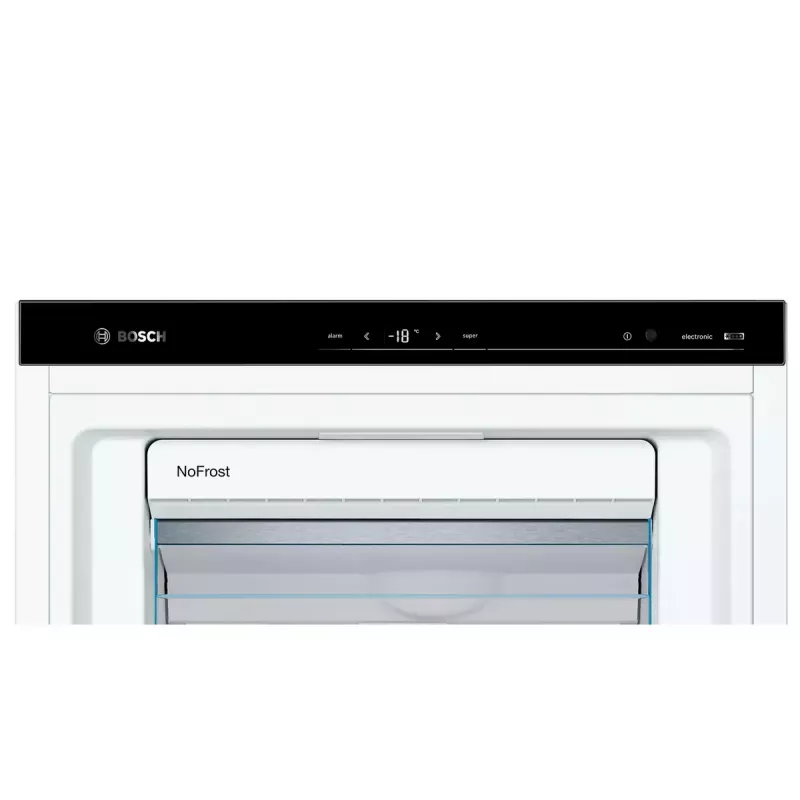 Saldētava Bosch Serie 6 GSN54AWDV — 328 L neto, NoFrost, FastFreeze, LED displejs, Balta