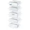 Saldētava Bosch Serie 6 GSN54AWDV — 328 L neto, NoFrost, FastFreeze, LED displejs, Balta