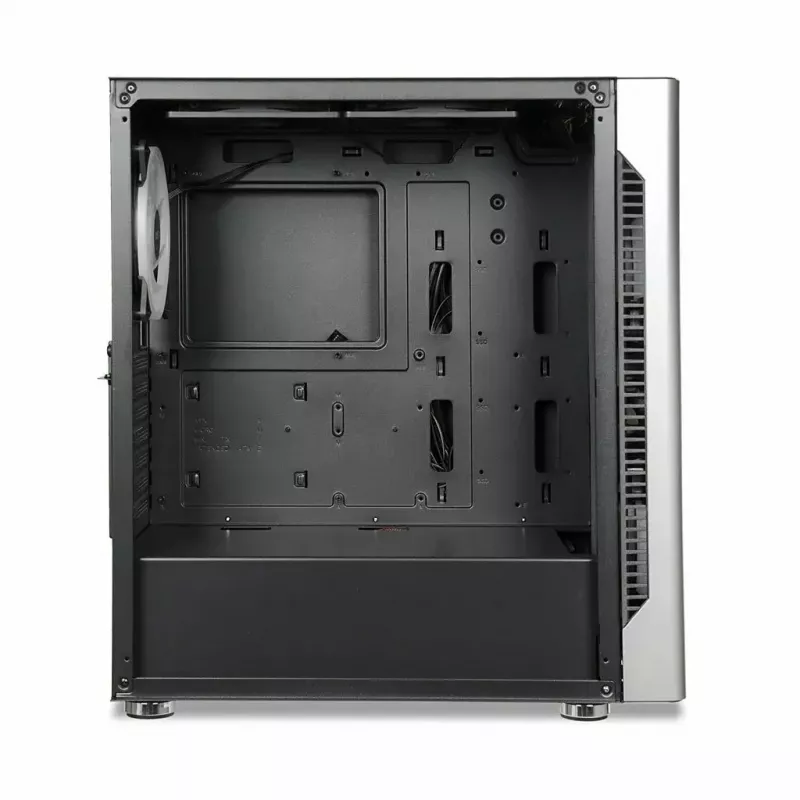 Datora korpuss IBOX Chiron ZH68 Gaming, ATX Midi-Tower, EATX atbalsts, melns, sānu logs, apgaismojums