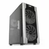 Datora korpuss IBOX Chiron ZH68 Gaming, ATX Midi-Tower, EATX atbalsts, melns, sānu logs, apgaismojums