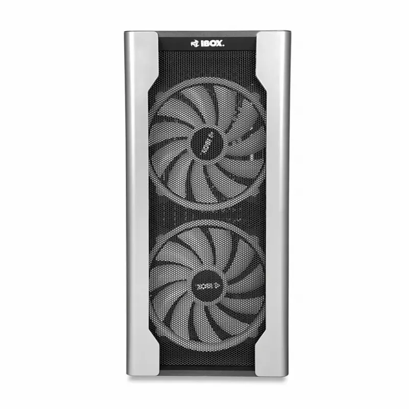 Datora korpuss IBOX Chiron ZH68 Gaming, ATX Midi-Tower, EATX atbalsts, melns, sānu logs, apgaismojums