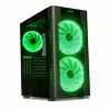 Datora korpuss IBOX Chiron ZH68 Gaming, ATX Midi-Tower, EATX atbalsts, melns, sānu logs, apgaismojums