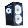Datora korpuss IBOX Chiron ZH68 Gaming, ATX Midi-Tower, EATX atbalsts, melns, sānu logs, apgaismojums