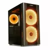 Datora korpuss IBOX Chiron ZH68 Gaming, ATX Midi-Tower, EATX atbalsts, melns, sānu logs, apgaismojums