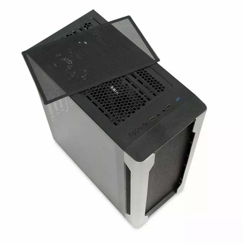 Datora korpuss IBOX Chiron ZH68 Gaming, ATX Midi-Tower, EATX atbalsts, melns, sānu logs, apgaismojums