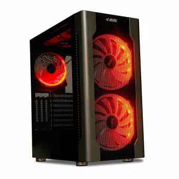 Datora korpuss IBOX Chiron ZH68 Gaming, ATX Midi-Tower, EATX atbalsts, melns, sānu logs, apgaismojums