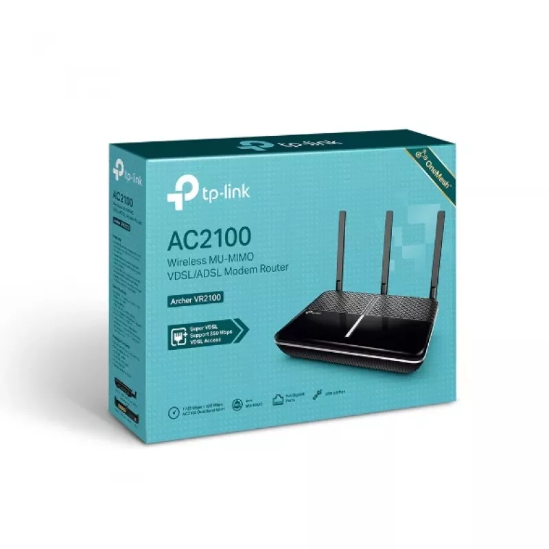 TP-Link AC2100 Bezvadu MU-MIMO VDSL/ADSL modema maršrutētājs