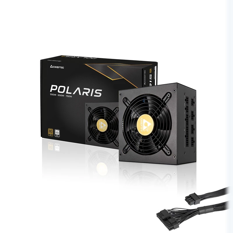 Chieftec Polaris barošanas bloks 750 W 20+4 kontaktu ATX PS/2 Melns
