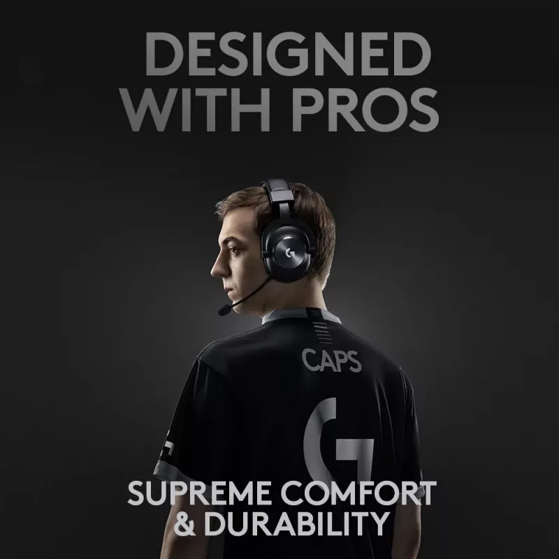 LOGITECH Pro X Wireless Lightspeed Gaming Headset Melns