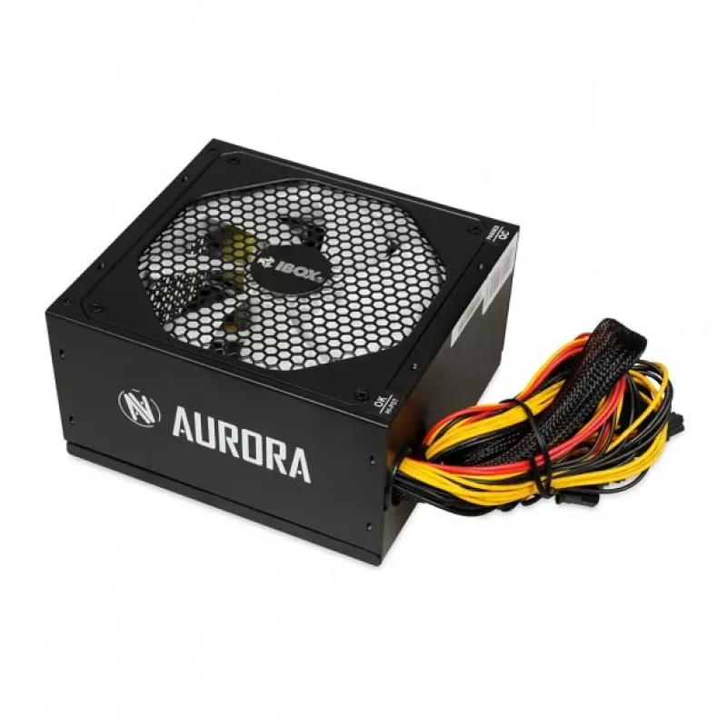 Barošanas bloks IBOX iBox Aurora 500 W 20+4 kontaktu ATX, 140 mm ventilators, balts