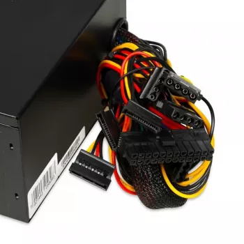 Barošanas bloks IBOX iBox Aurora 600 W 20+4 kontaktu ATX, 140 mm ventilators, metāla korpuss, melns