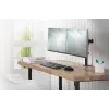 DIGITUS Univer.dual Monitor Clamp Mount 17-32in 2x 8kg (max.) Melns