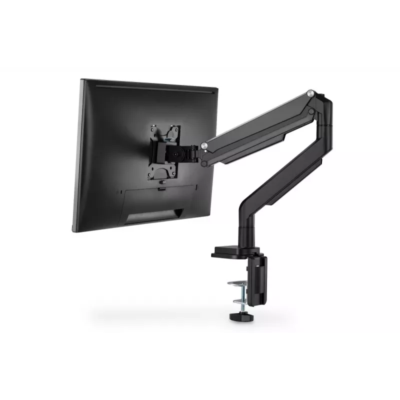 DIGITUS Universāls viena monitora stiprinājums ar gāzes atsperi un skavu 17–32 collām, 9 kg