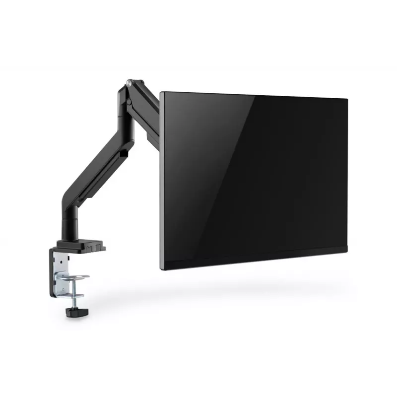 DIGITUS Universāls viena monitora stiprinājums ar gāzes atsperi un skavu 17–32 collām, 9 kg