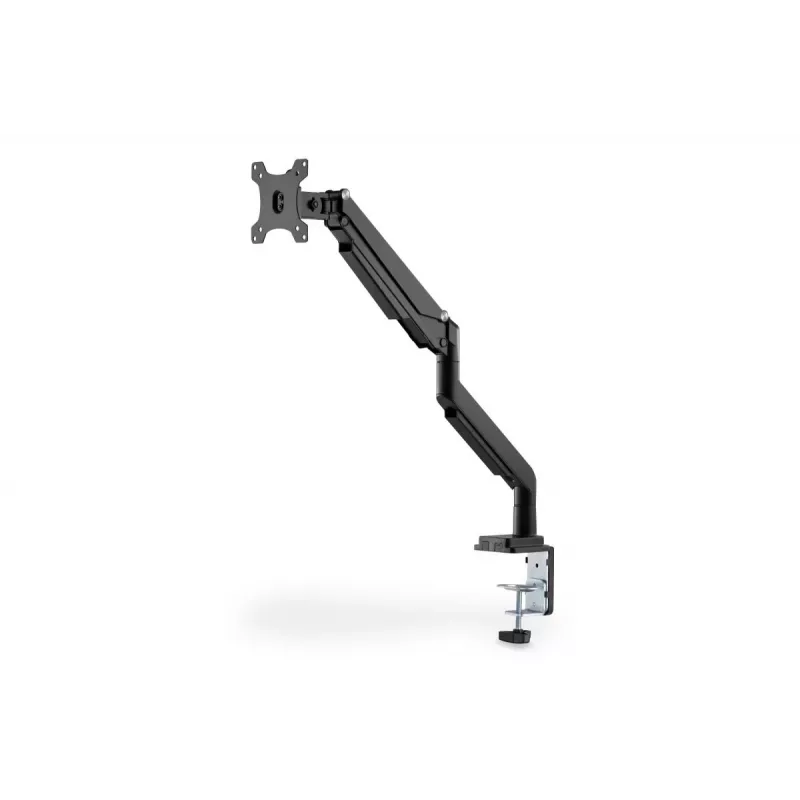 DIGITUS Universāls viena monitora stiprinājums ar gāzes atsperi un skavu 17–32 collām, 9 kg