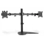 DIGITUS universāls dubultā monitora statīvs 17–32 collas 2x 8 kg (maks.) melns