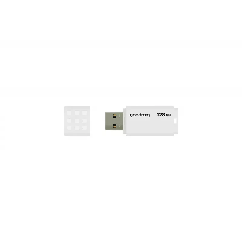 USB zibatmiņa GOODRAM UME2 128 GB USB 2.0 Type-A, balta, 20 MB/s lasīšana, 5 MB/s rakstīšana