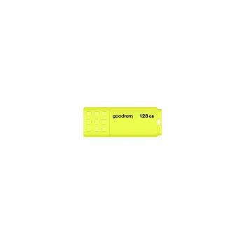 USB zibatmiņa GOODRAM UME2 128 GB USB 2.0 Type-A, dzeltena, 21×51 mm