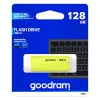 USB zibatmiņa GOODRAM UME2 128 GB USB 2.0 Type-A, dzeltena, 21×51 mm
